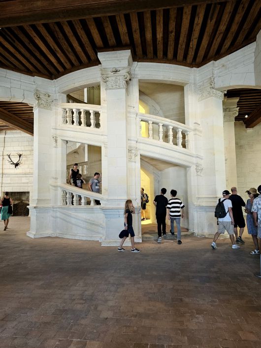 샹보르성 이중 나선형 계단.