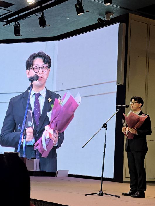 우승 소감을 밝히는 이형택 소믈리에. 최현태 기자