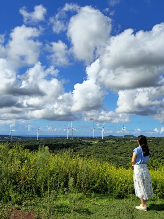 문도지 오름 정상.