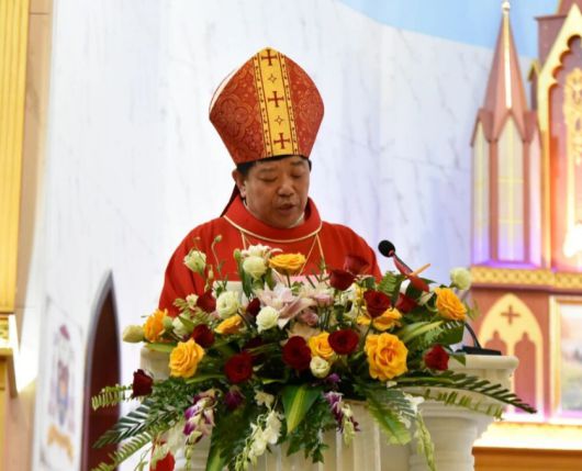 중국이 자체 운영하던 장자커우 교구를 최근 바티칸이 공식 승인하면서 첫 주교로 임명한 왕정구이 주교. 아시아뉴스 캡처
