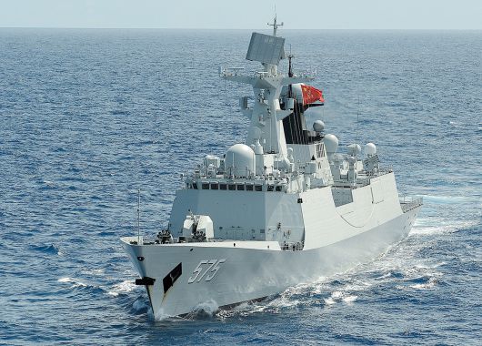 중국 해군 052A급 호위함이 항해를 하고 있다. 세계일보 자료사진