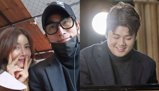 배우 차인표·신애라 부부와 장남 차정민. 인스타그램 캡처, 뉴스1