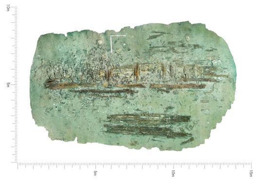 일본 나가사키현 다카섬 바다에서 확인된 원나라 침몰선.