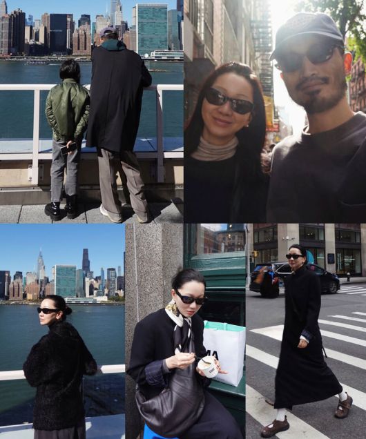 뉴욕을 여행 중인 장윤주 가족의 일상. 장윤주 인스타그램 캡처