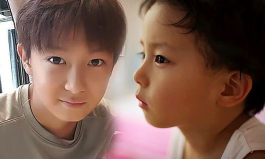 첫째 아들 동우 씨의 어린 시절 모습, 홍은희 SNS