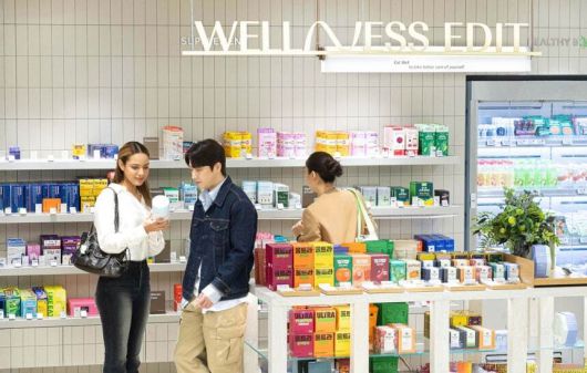 올리브영N 성수 매장 내 ‘웰니스에딧(Wellness Edit)관. CJ올리브영 제공
