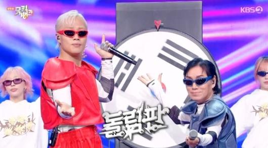 음악방송에 함께 출연한 머쉬베놈과 이박사. KBS2 ‘뮤직뱅크’ 캡처