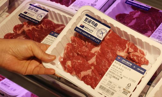 원·달러 환율이 급등하며 수입 물가도 함께 상승했다. 사진은 지난 21일 서울 시내의 한 대형마트 육류 코너. 연합뉴스