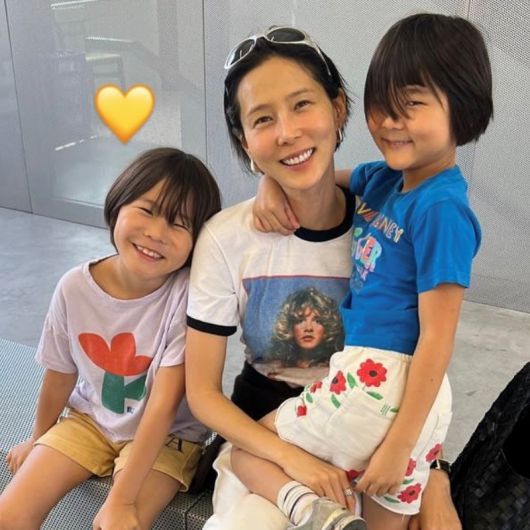 김나영과 두 아들. 김나영 인스타그램 캡처