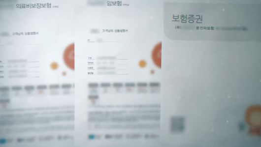 숨진 B씨 명의로 가입된 여러 보험들. SBS 그것이 알고 싶다 방송화면 캡처