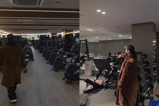 헬스장을 둘러보는 양치승의 뒷모습. 양치승 인스타그램 캡처