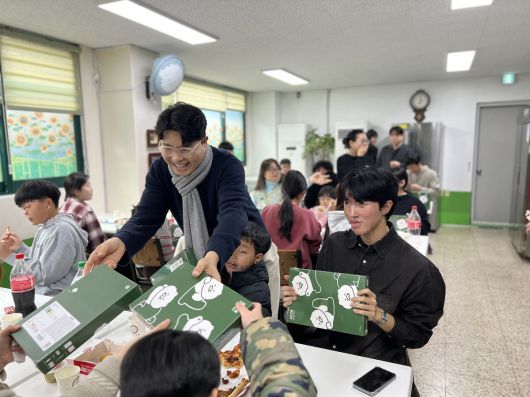 박수홍이 꾸준히 기부를 이어온 애신보육원. 박수홍 측 제공