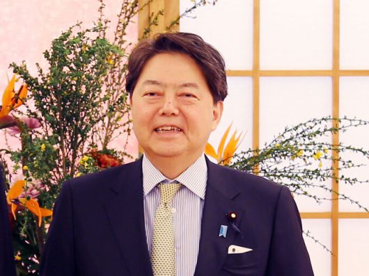 하야시 요시마사 일본 외무상.