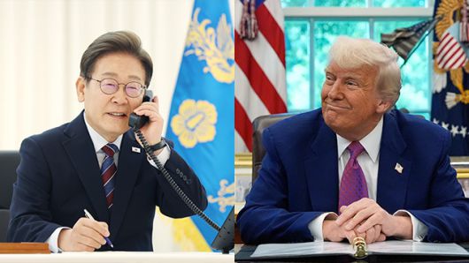 이재명 대통령, 트럼프 미국 대통령. 사진 AP=연합뉴스