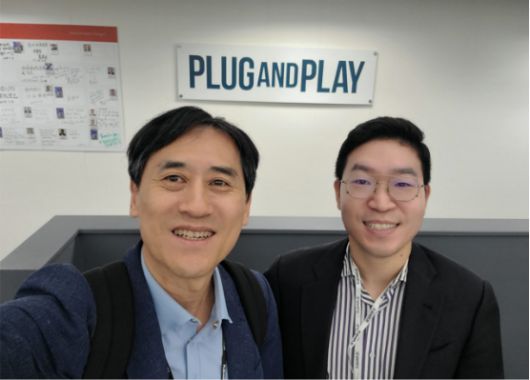 Summit에 참여한 케이그라운드벤처스 조남훈 대표(왼쪽)와 Plug & Play Korea 시니어 디렉터 David Kim. 사진=케이그라운드 벤처스