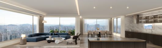 써밋 프라니티 3면 서라운드 조망.  대우건설 제공