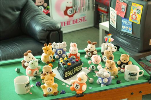 애니볼 프렌즈 당구공 시리즈. 이미지=애니볼프렌즈