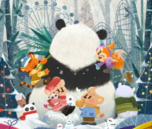 에버랜드의 겨울 축제 '바오 패밀리 인 윈터토피아'.