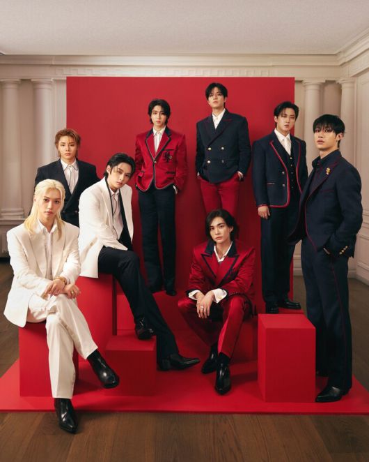 멧 갈라에 참석한 스트레이 키즈. 사진=타미 힐피거