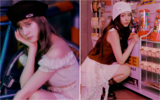 걸그룹 NiziU(니쥬) 멤버 니나(왼쪽), 마야. JYP엔터테인먼트 제공.