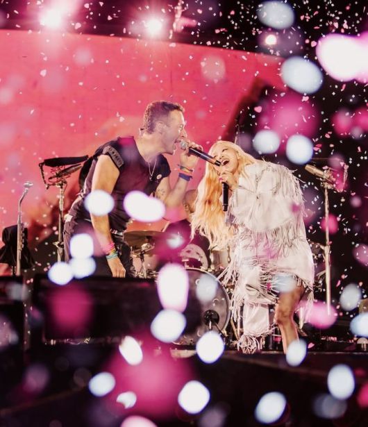 콜드플레이 크리스 마틴, 블랙핑크 로제. 콜드플레이 인스타그램 캡처