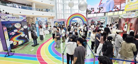 ‘쿵야 레스토랑즈’ 다섯번째 팝업스토어 ‘2025 야육대: 야채스타 육상 선수권 대회’ 현장 모습. 넷마블 제공