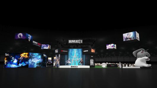 네오위즈 플레이엑스포 내 부스 조감도. 네오위즈 제공