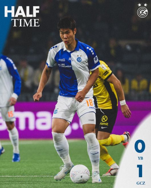 그라스호퍼 공격수 이영준. 사진=그라스호퍼 소셜미디어 캡처