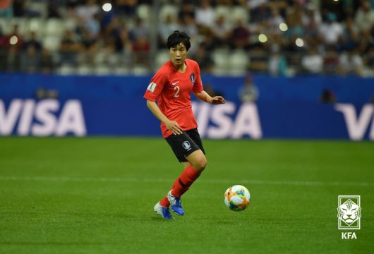 2019 여자 월드컵 당시 이은미. 사진=대한축구협회 제공