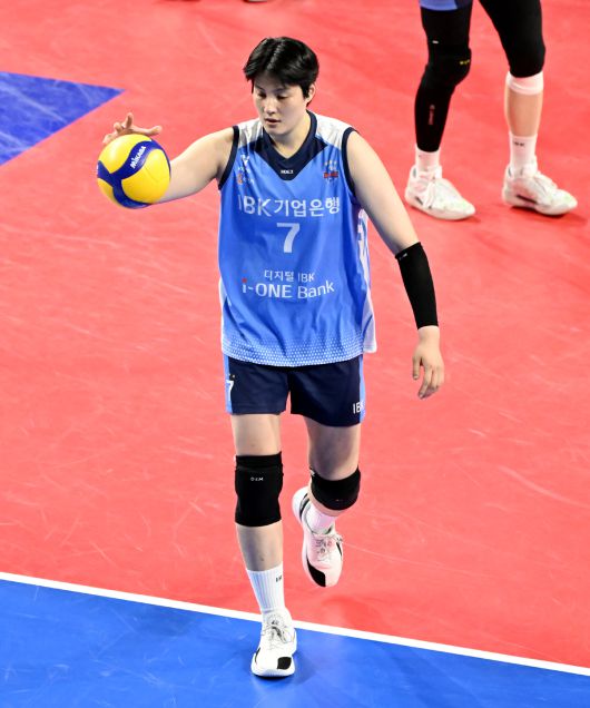 IBK기업은행 시절의 김희진. 사진=KOVO 제공