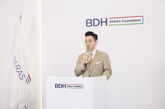 배동현 BDH재단 이사장이 16일 서울 중구 명동 알로프트호텔에서 열린 2025 서울 국제패럴림픽위원회(IPC) 정기총회 관련 기자회견에서 IPC 위원장 선거 출마와 관련해 취재진의 질문에 답하고 있다.사진 =대한장애인체육회 제공