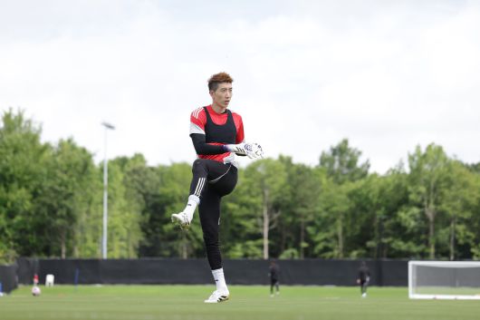 울산 조현우가 아트리움 헬스 퍼포먼스 파크에서 훈련을 하고 있다. 사진=한국프로축구연맹 제공