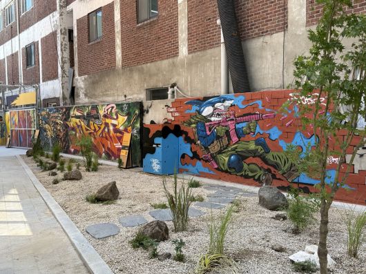 펍지 성수 야외 쉼터. 신정원 기자