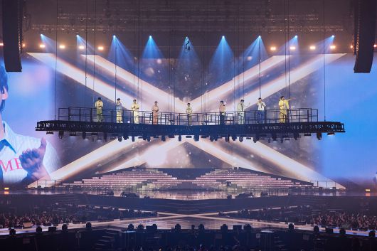 그룹 슈퍼주니어가 24일 서울 송파구 KSPO DOME에서 월드투어 '슈퍼쇼10' 서울의 마지막날 공연을 열었다. SM엔터테인먼트 제공