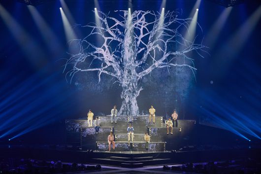 그룹 슈퍼주니어가 24일 서울 송파구 KSPO DOME에서 월드투어 '슈퍼쇼10' 서울의 마지막날 공연을 열었다. SM엔터테인먼트 제공