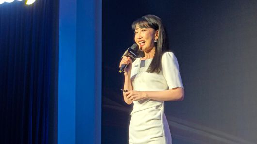 ] 써니 순 트립닷컴 그룹 부사장이 16일 인천 파라다이스시티에서 열린 ‘트립.베스트 2025: 한국 중심의 여행 트렌드’에서 발표를 진행하고 있다. 정희원 기자