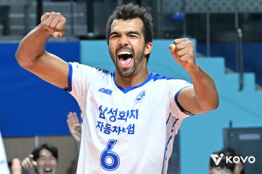 삼성화재 아히. 사진=KOVO 제공