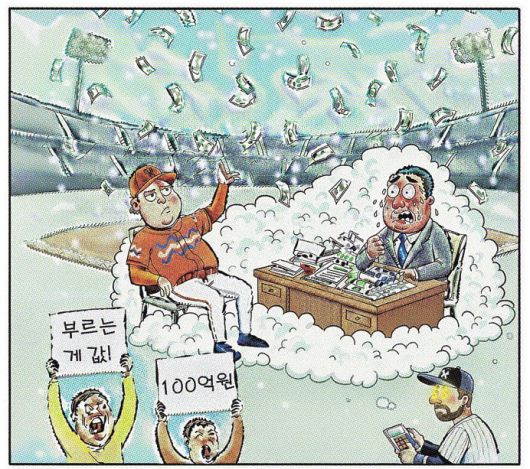 해당 만평은 세계비즈앤스포츠월드가 기획하고 인공지능(AI)으로 제작했습니다.