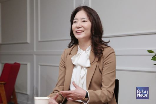 신미숙 한국유치원총연합회 이사장은 경기도 안산시에서 자연생태숲유치원을 운영하면서 어린 아이들이 자연 속에서 배울 수 있도록 지원하는 숲 교육을 실천하고 있다. 이효상 기자 ⓒ베이비뉴스