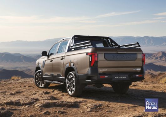 KGM 무쏘 후측면. ⓒKGM