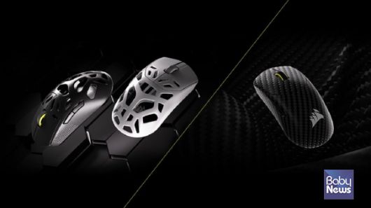 커세어 세이버 v2 프로 CF 및 세이버 v2 프로  MG 무선 게이밍 마우스. ⓒ커세어