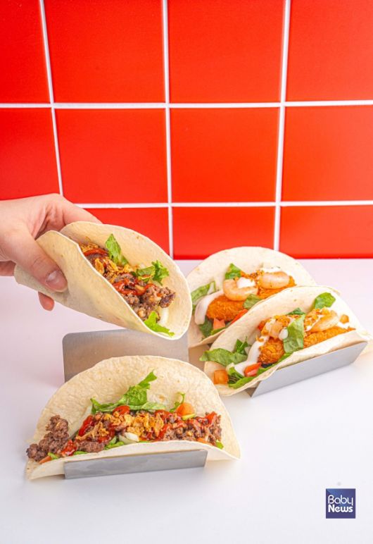 BT버거앤타코 타코 메뉴. ⓒBT버거앤타코