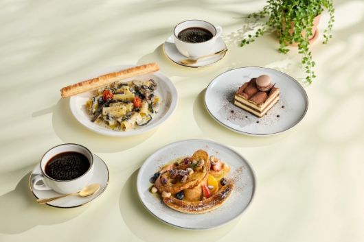 더 플라자 더라운지 브런치 세트. ⓒ한화호텔앤드리조트