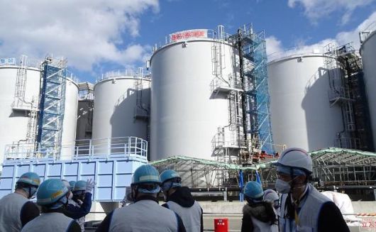후쿠시마 원전 오염수 저장 탱크 모습./연합