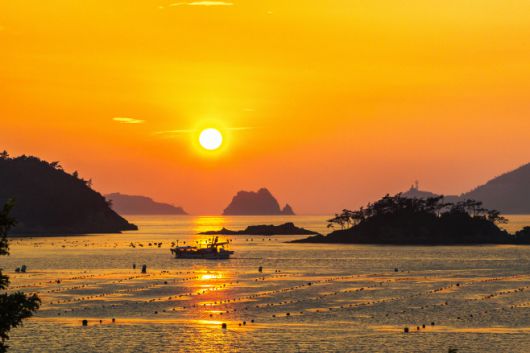 전남도가 소중한 사람과 연말연시를 더욱 뜻깊게 보낼 12월 여행지로 선정된 진도 세방낙조./전남도