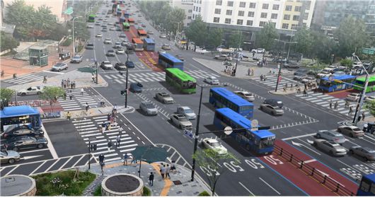 서대문역교차로(공사후) 조감도/서울시