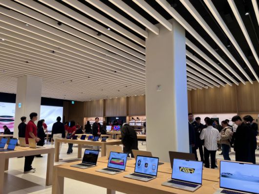 애플이 9일 경기 하남시 스타필드 하남에 애플스토어 6호점 '애플 하남'을 연다. /최지현 기자 @chojyeonn