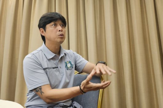 이관우 안산 그리너스 감독 새 시즌 구상을 밝히고 있다./ 사진=전형찬 기자