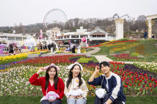 튤립 축제가 열리는 에버랜드 포시즌스가든. / 에버랜드 제공