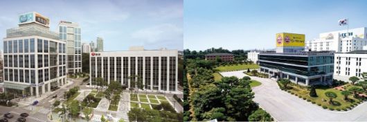 농심 본사(사진 왼쪽), 오뚜기 본사./각사